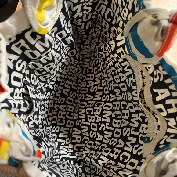 Marc by Marc Jacobs Quilted Tote Shoulder Bag - Striped, Multicolor, Large - Picture 5 of 10